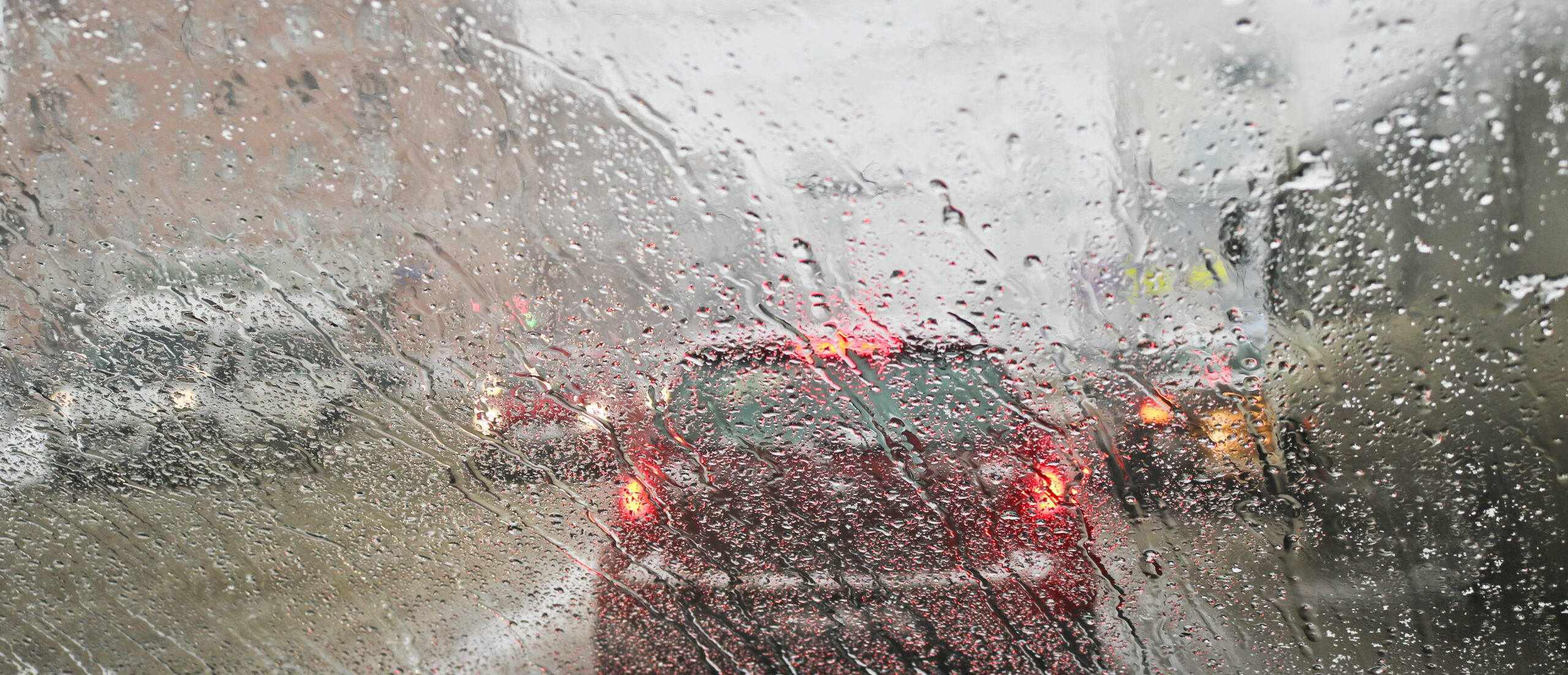 Traffic delays and crashes on Highway 99 in Bakersfield during heavy rain